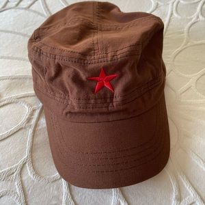 Brown cotton cap